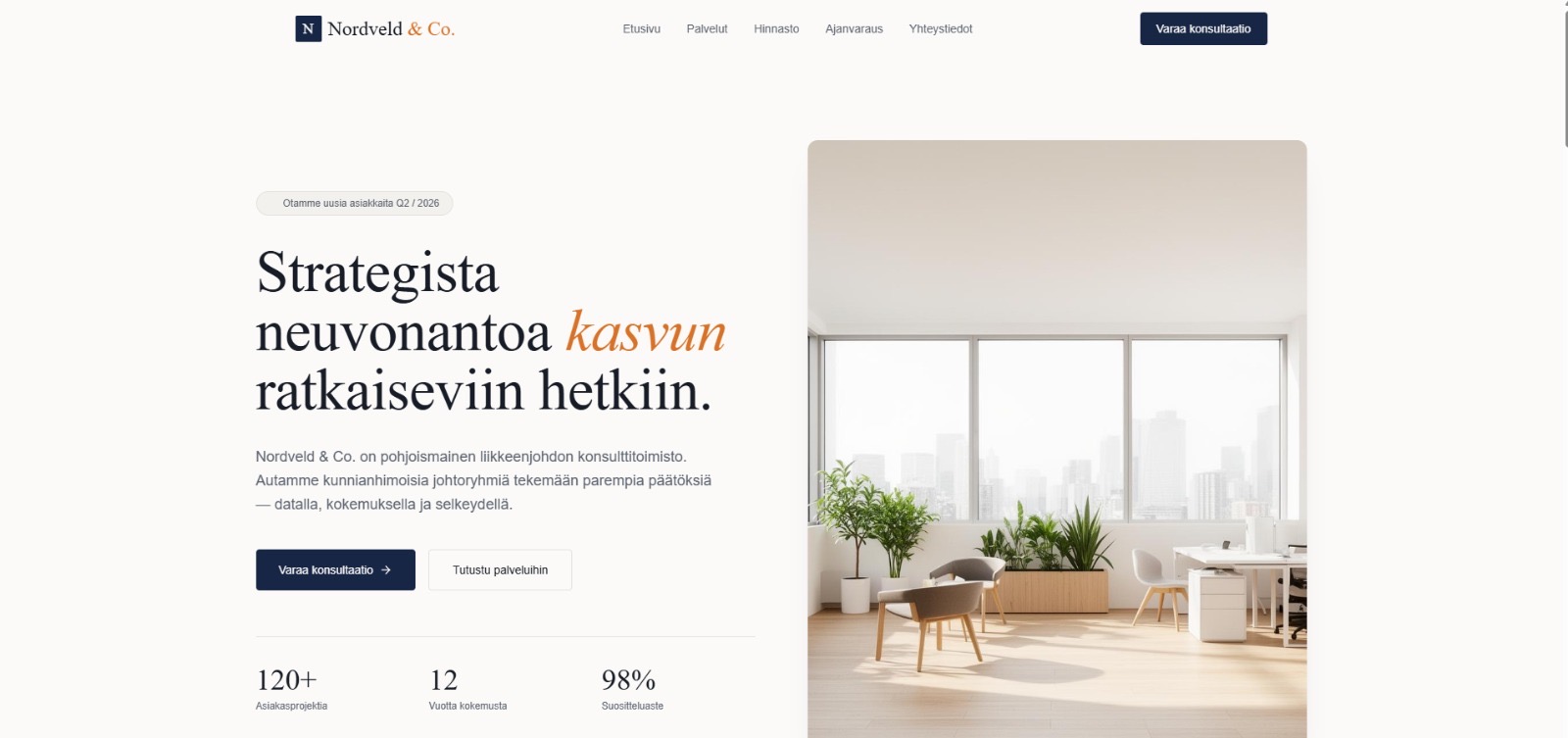Nordveld & Co. — etusivu